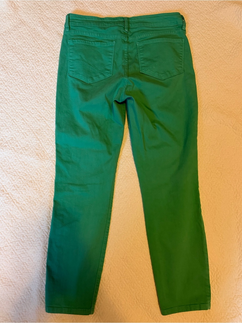 NYDJ Clarissa Ankle Skinny Jeans Mint Spearmint Green Lift Tuck Size 10 - Picture 2 of 11